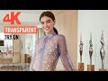 4K See Everything Try On Haul With Angel Transparent Dress Lingerie Reveal Fashion Clothes 