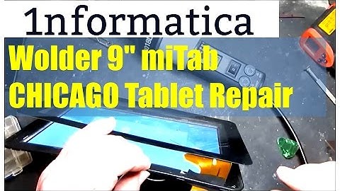 Wolder 9" miTab CHICAGO Tablet Digitiser Replacement Repair Teardown