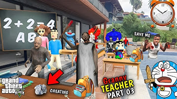 GTA 5 : Franklin and Shinchan First Experience In Granny Class || Part # 03 || Afaq Hub