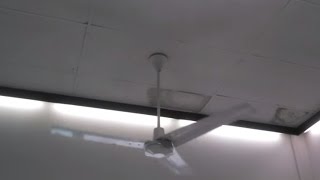 Dayton/Leading Edge and Airmaster Industrial/Commercial Ceiling Fans in a Hardware Store