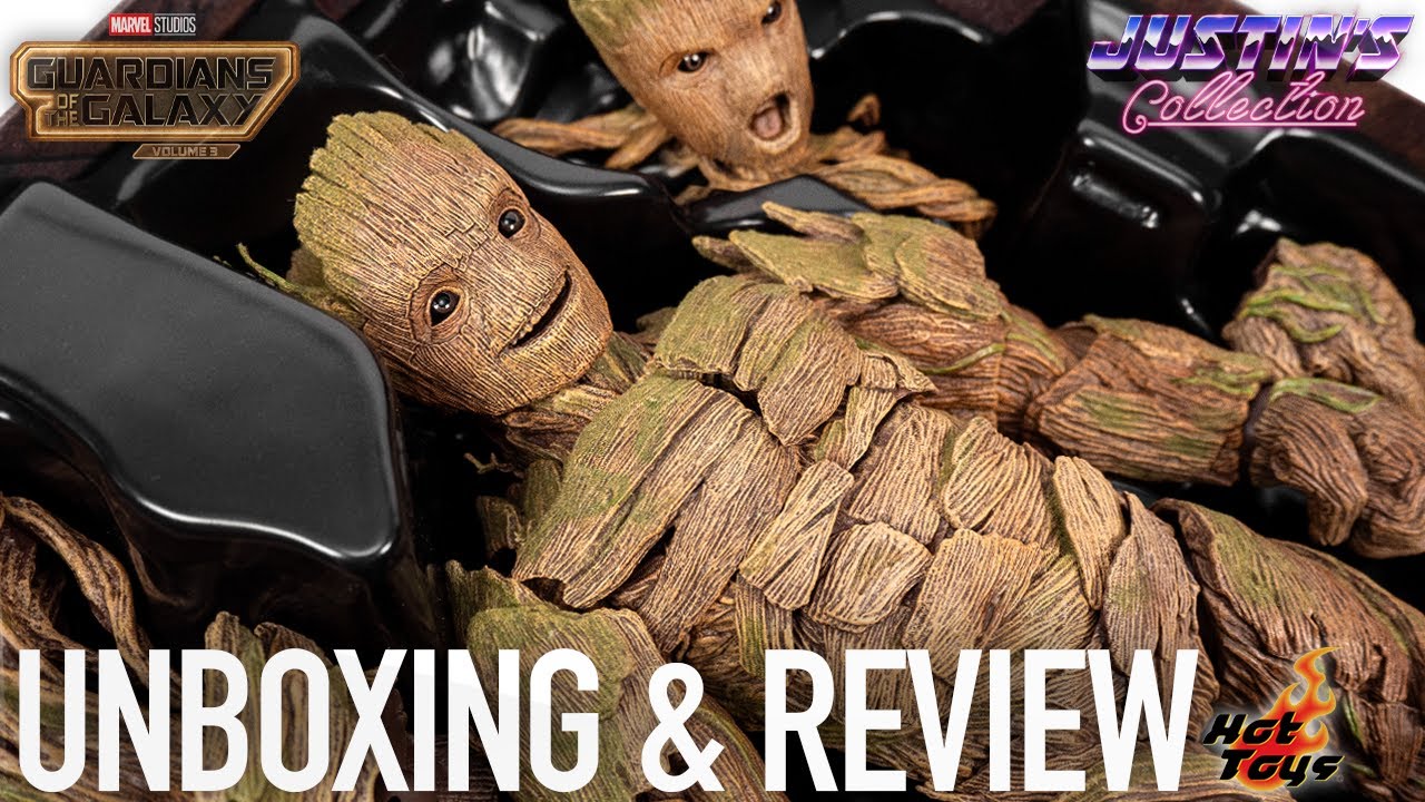 Hot Toys Groot Guardians of the Galaxy Volume 3 Unboxing & Review