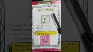 Beryllium(4) #chemistryfacts #exam #shortsviral