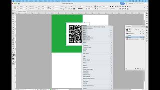 Creating a QR code in InDesign