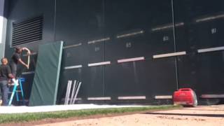 Sports Venue Padding | Baseball Field Wall Padding Installation | Time Lapse VIDEO