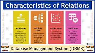 12: Characteristics of Relations in Relational Database Model | Database Management System (RDBMS)