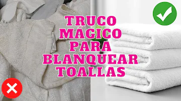 ¿Cómo conseguir que las toallas blancas vuelvan a brillar?