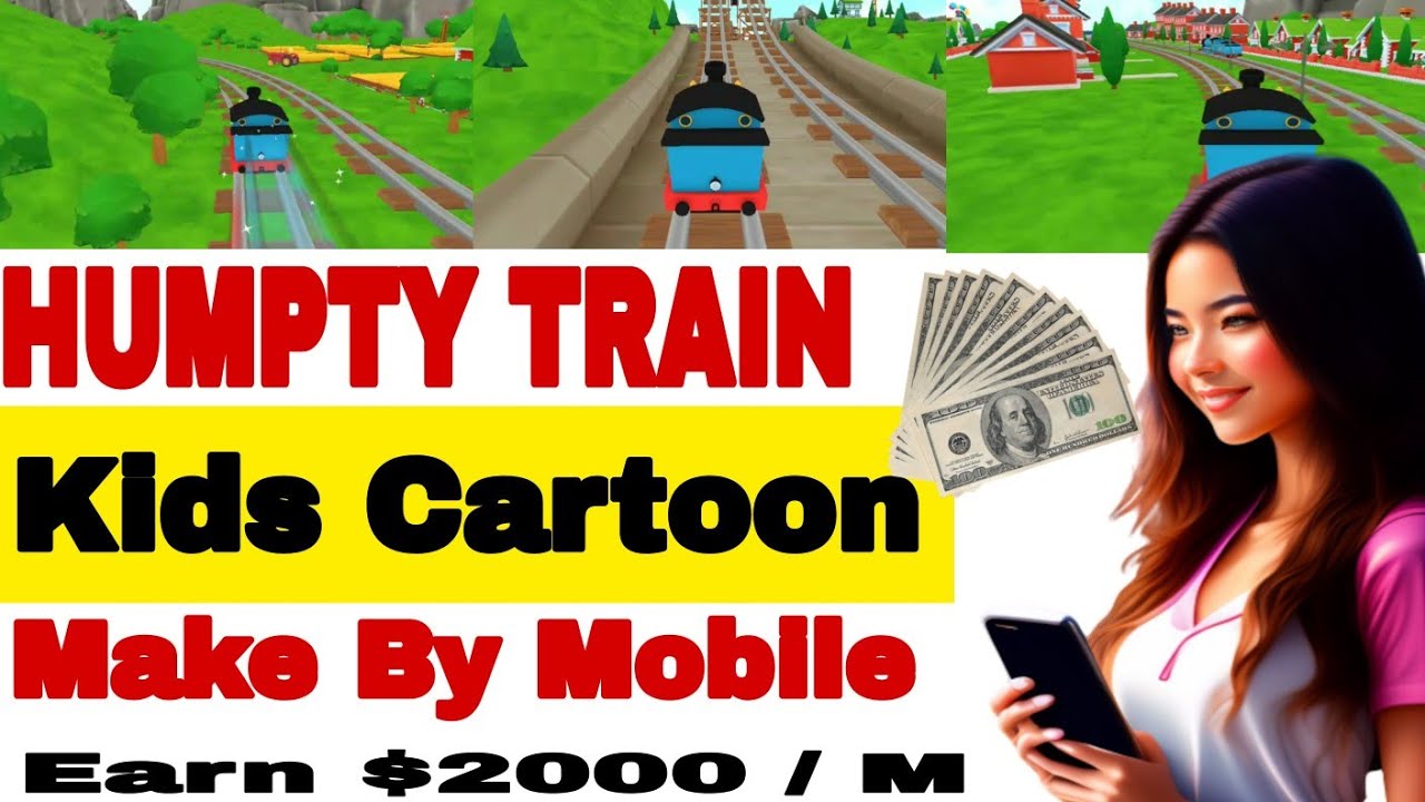 Earn $-26k-419k/m How to Make Humpty Train | Copy paste video on ...