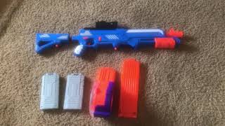 Stock 2019 Buzz Bee Interceptor Dart Gun works w/ Nerf Magazines!!!