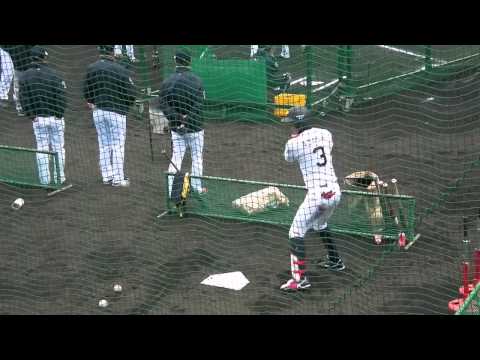 安達了一  ティーバッティング 2015 オリックス・バファローズ 宮崎キャンプ