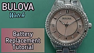BULOVA Watch Battery Replacement Tutorial | Bulova Watch | SolimBD | Watch Repair Channel