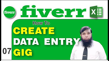 How to Create Fiverr Data Entry Gig || Data Entry Jobs Work From Home || Fiverr Tutorial.
