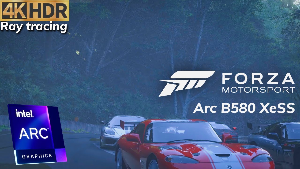 Forza Motorsport HDR - Intel B580 XeSS 4K - Raytracing RTGI - gameplay