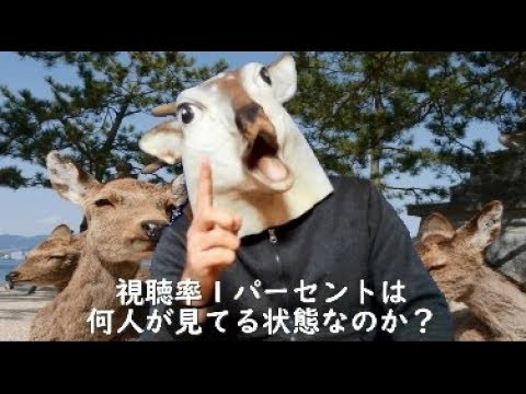 視聴率１パーセントは何人が見てる状態なのか？