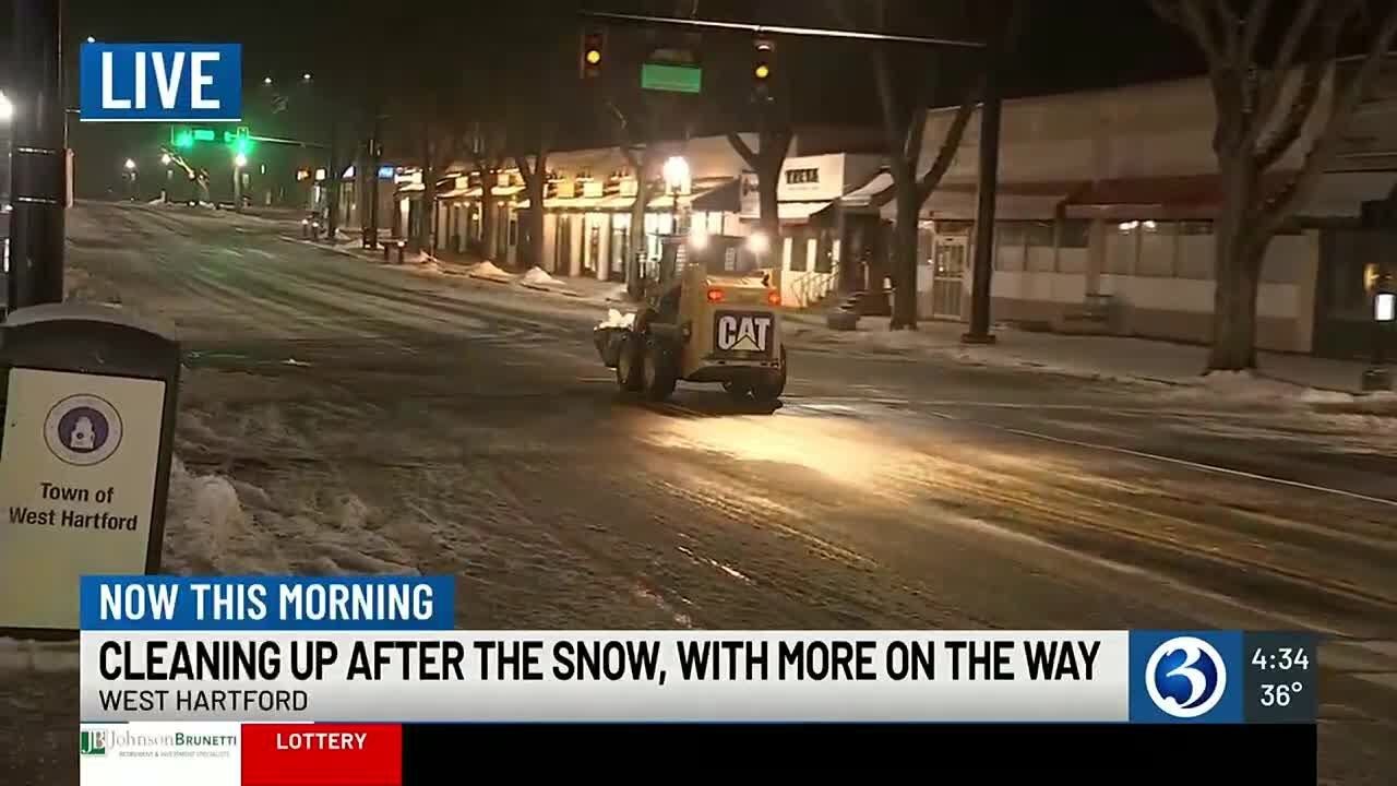 Crews working around the clock to clean up snow while also preparing ...