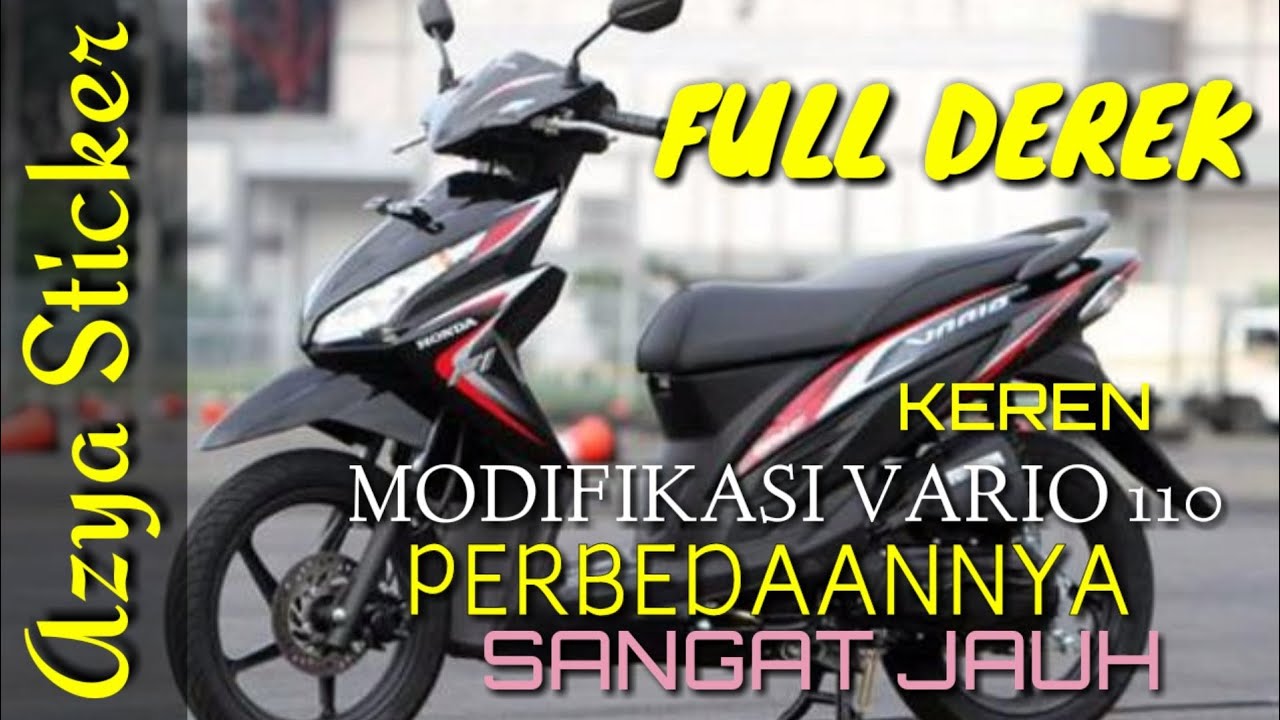 Modifikasi Simpel Vario fi 110. Full Sticker