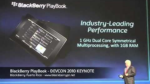 BlackBerry PlayBook DEVCON 2010 Keynote