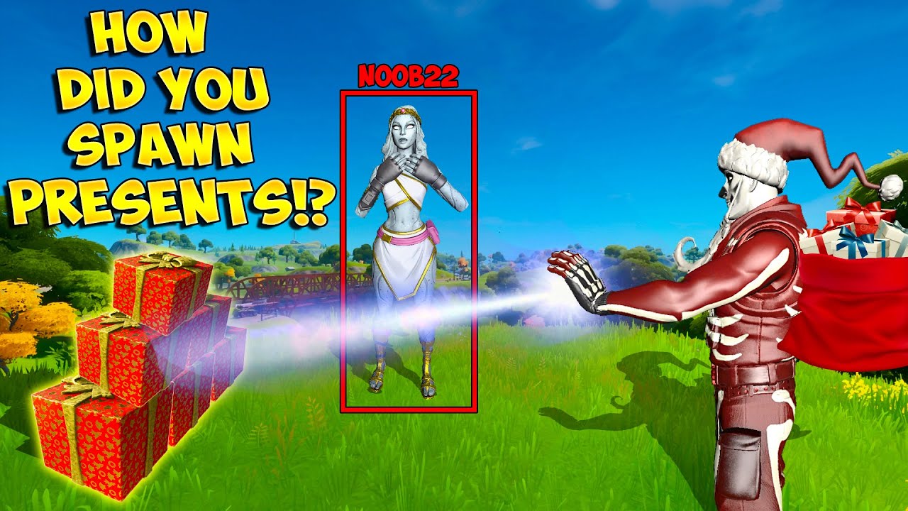 SPAWNING PRESENTS FOR FORTNITE PLAYERS! (Christmas Magic!) YouTube