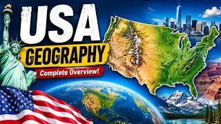 USA Geography Explained in 3 Minutes 🇺🇸 | Mountains, Rivers, States & Climate
