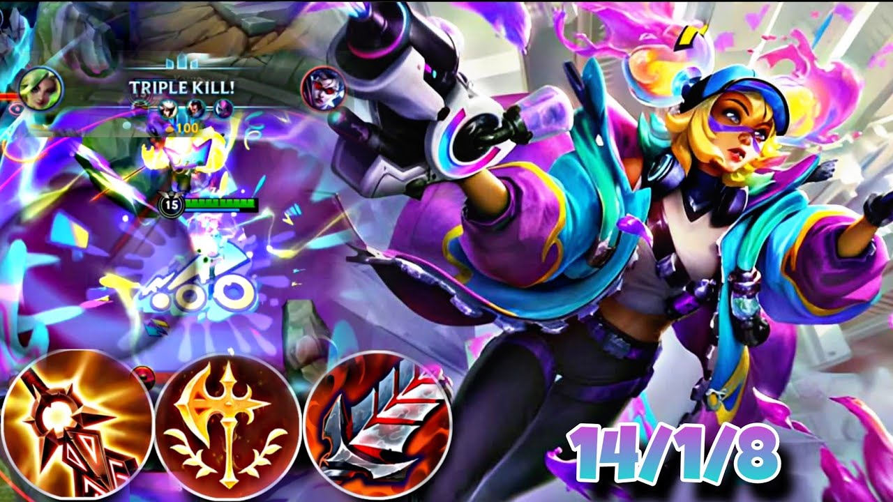 WILD RIFT ADC | ZERI WITH CHROMACRASH SKIN IS INSANE IN PATCH 5.1B? | GAMEPLAY | 