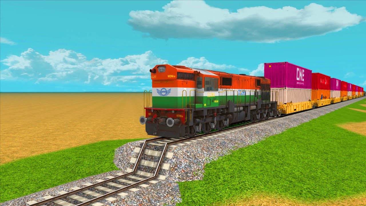 4 FAST TRAINS IMPOSSIBLE CROSSING & JUMPING ON THE ROAD UNFINISHED 30