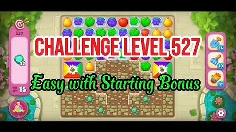 Challenge Level 527 No Boosters 💫 Match-3 Game Gardenscapes #games #gameplay #gaming