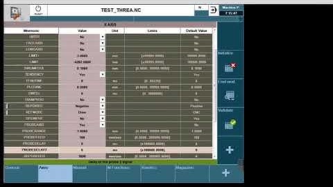 FAGOR 8060 8065 Parameters of Circle test (Ballbar)