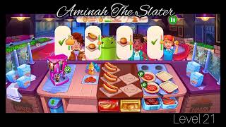 Cooking Crave Restaurant Game Level 16 -21  Walkthrough - Burger restaurant | Aminah The Slayer screenshot 1