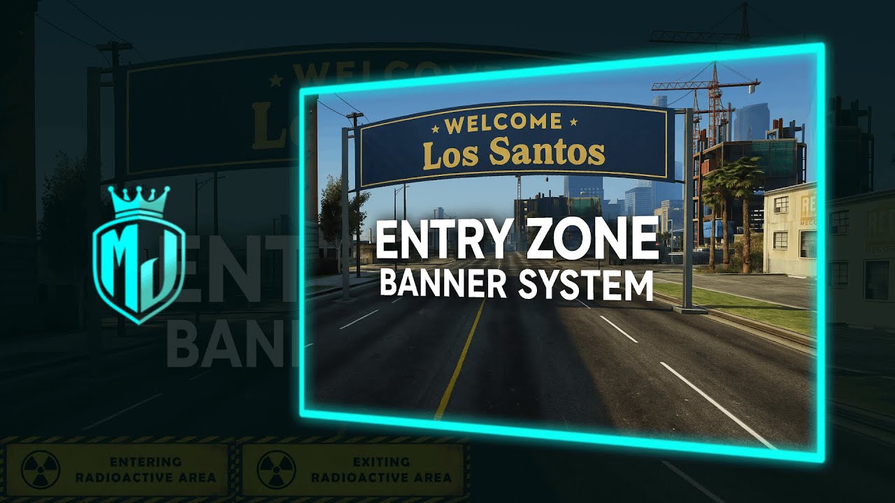 [FREE] ✨ Entry Zone Banner System (Custom Banners + Sounds) ESX/QBCore | MJ DEVELOPMENT