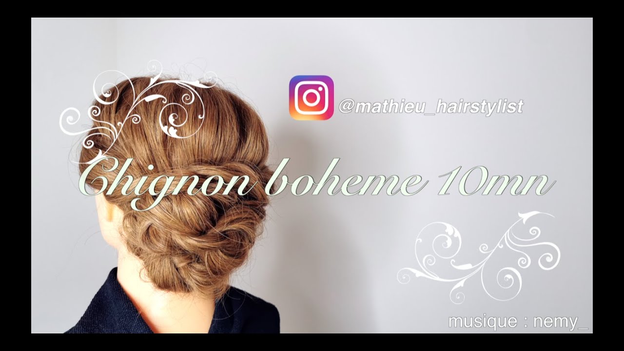 Tuto Updo chignon boheme super simple et rapide ! 10mn