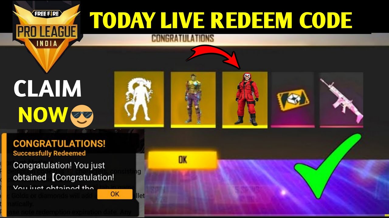 FREE FIRE REDEEM CODE TODAY 25 JUNE | TODAY 12pm Redeem Code free fire | how to claim free rewards