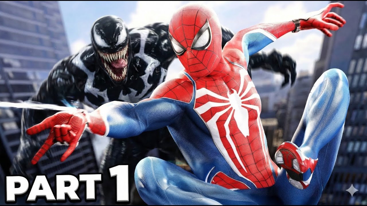 Прохождение игры Spider-Man 2 на PS5 PRO, часть 1 - Вступление [4K 60FPS]