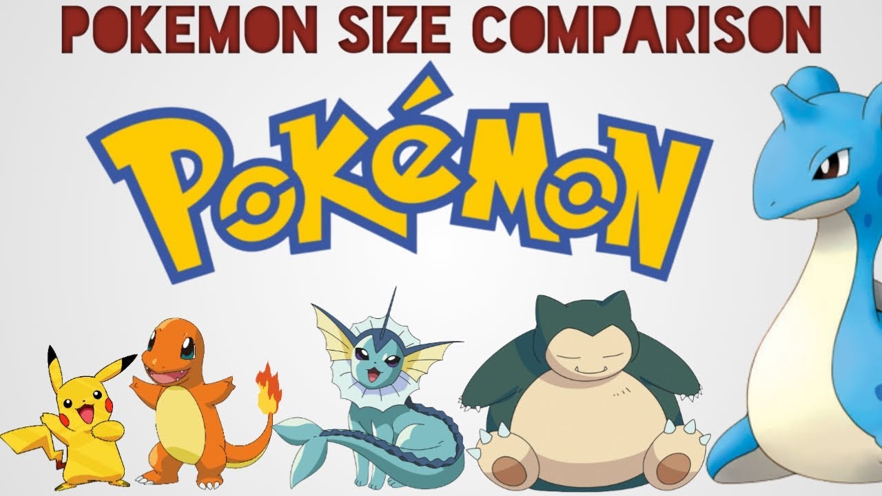 Pokemon Size Comparison | Biggest of Pokemon part 1 | Satisfying Video