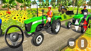 Indian Tractor Driving 3D Gameplay - Heavy Tractor Trolley Cargo Simulator - Play Android Games screenshot 5