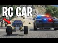 Running from cops with rc car in gta 5 rp