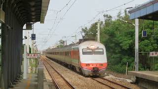 135次PP自強號列車 新富站通過