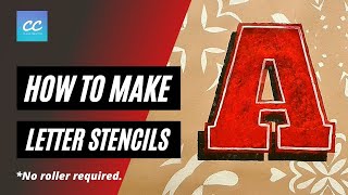 How to make and print letter stencils.