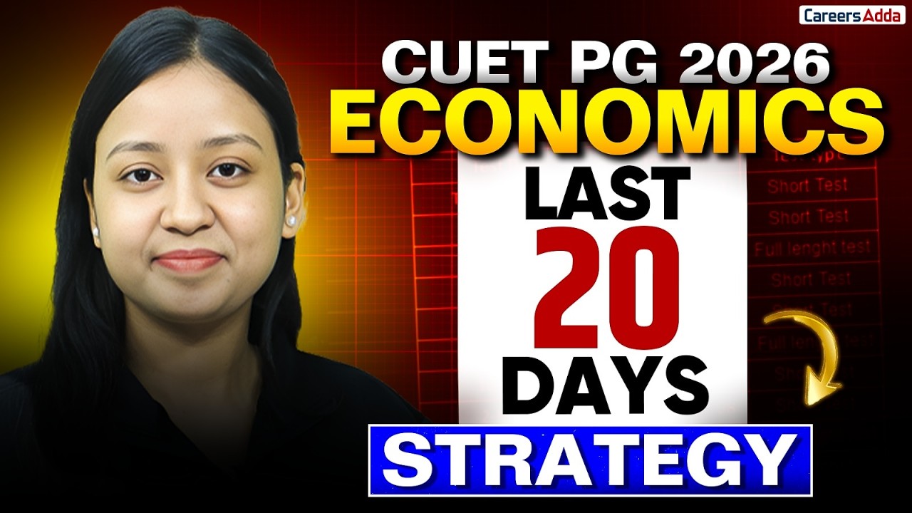 CUET PG Economics 2026 | Last 20 Days Final Revision Strategy