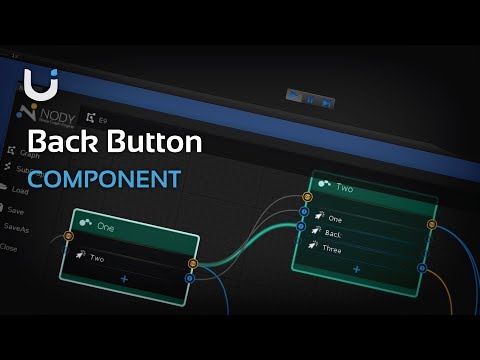 Back Button - Component - DoozyUI - UI Management System for Unity
