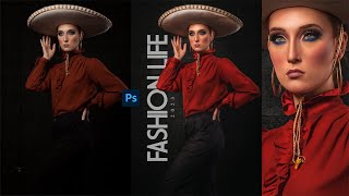 Amazing High end Retouching For Fashion Magazine Cover 2023 in Photoshop cc 2023 screenshot 4