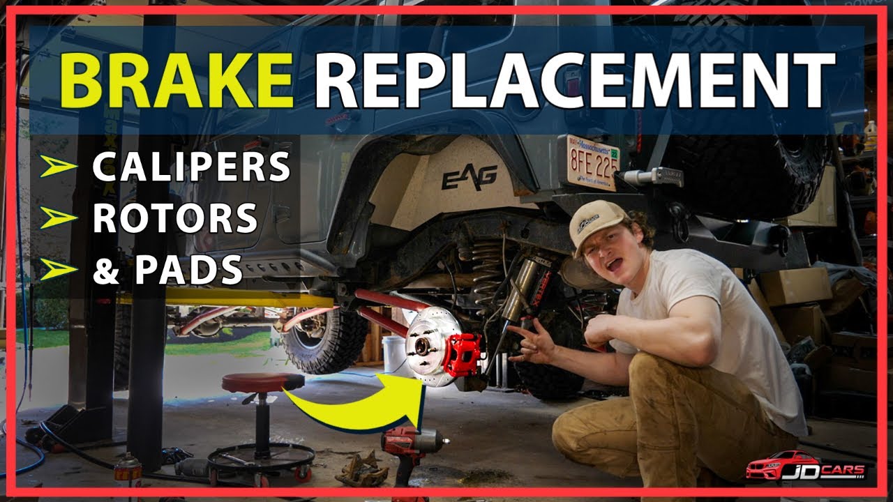 How to Replace Brake Rotors, Pads, and Calipers // EASY DIY - YouTube