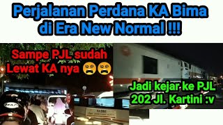 Perjalanan Perdana Kereta Api Bima Di Era New Normal  The Legend Biru Malam Is Back 