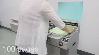SPB-BM300L Glue Binding Machine Testing Video Samsmoon