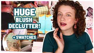 HUGE BLUSH DECLUTTER DECEMBER 2025! / SO MANY GONE..