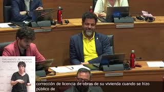 Debate Comisión de investigación sobre la adjudicación de obra pública - Javier Esparza (18/06/2026)