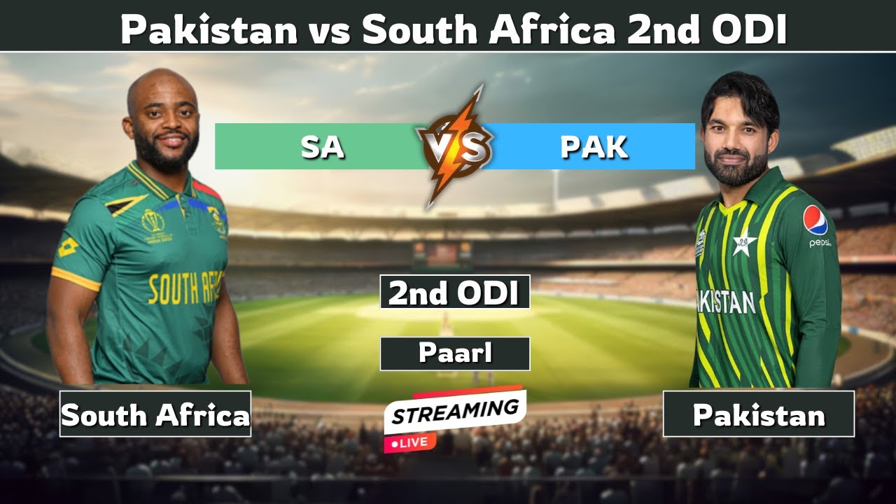 Pakistan vs South Africa 2nd ODI PAK vs SA 2024 Match Live Cricket 3 ...