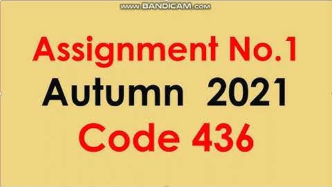 Aiou Assignment Code 436-1 Autumn-2021