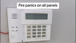 Fire panic test in all panels