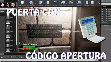 Unreal Engine 4: Tutorial puerta con código de apertura y teclado (español)