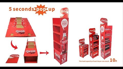 Show how quick to assemble POP Cardboard Display - Step by Step Animation