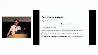 8A - Non-convex Optimization (Mérieux Thu 10:30)